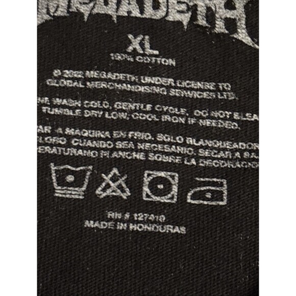 Megadeath XL Soldier On! 2022 Tour Tshirt Sleeveless - Picture 7 of 9